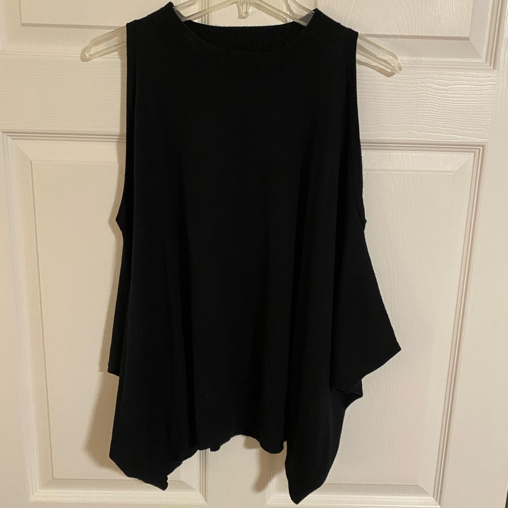 Central Park West. Old shoulder black sweater
